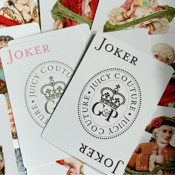 Rare OG Y2K Juicy Couture Marie Antoinette Playing Cards with Suede Case - Picture 6 of 12